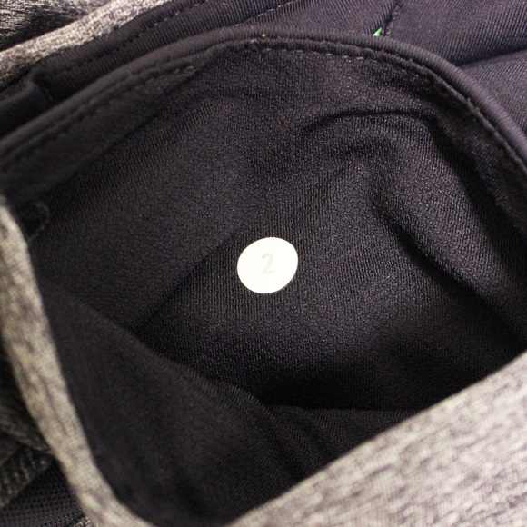 Lululemon Navy Blue Green Mesh Workout Leggings - Picture 5 of 6